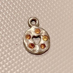 Lee Brevard sterling silver earring charm with citrines